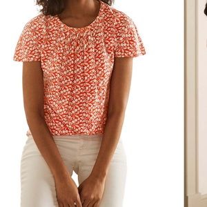 Short Sleeve Printed Top